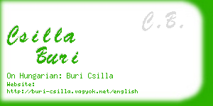 csilla buri business card